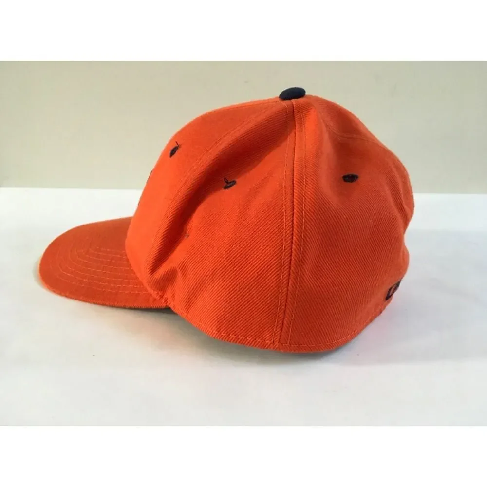 Vtg Zephyr Graf-X Clemson Tigers Orange Wool Blend Fitted DH Hat Cap Size 7 3/8